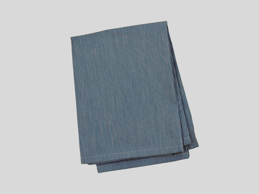 Blue striped kitchen towel