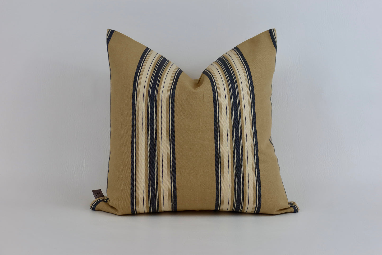Beige striped cushion cover 50x50