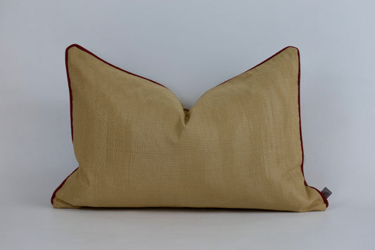 Multicoloured striped cushion cover with contrast back 40x60