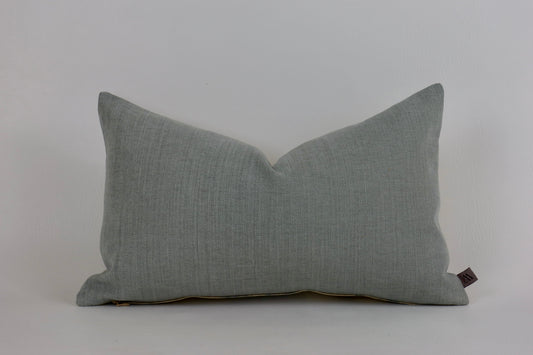 Powder blue floral cushion cover 30x50