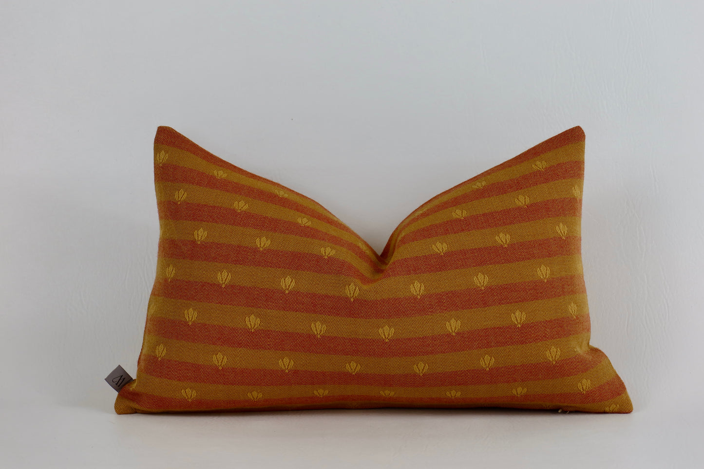 Yellow striped cushion cover 30x50