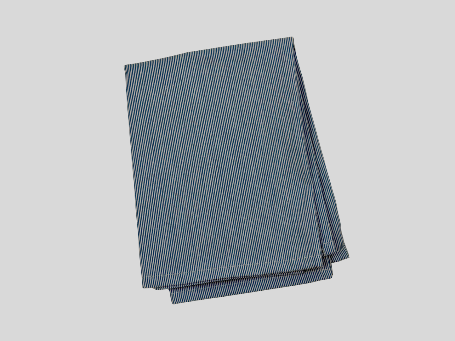 Blue striped kitchen towel