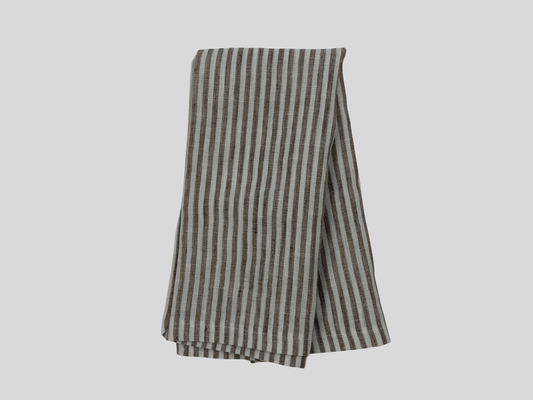 Beige striped napkin