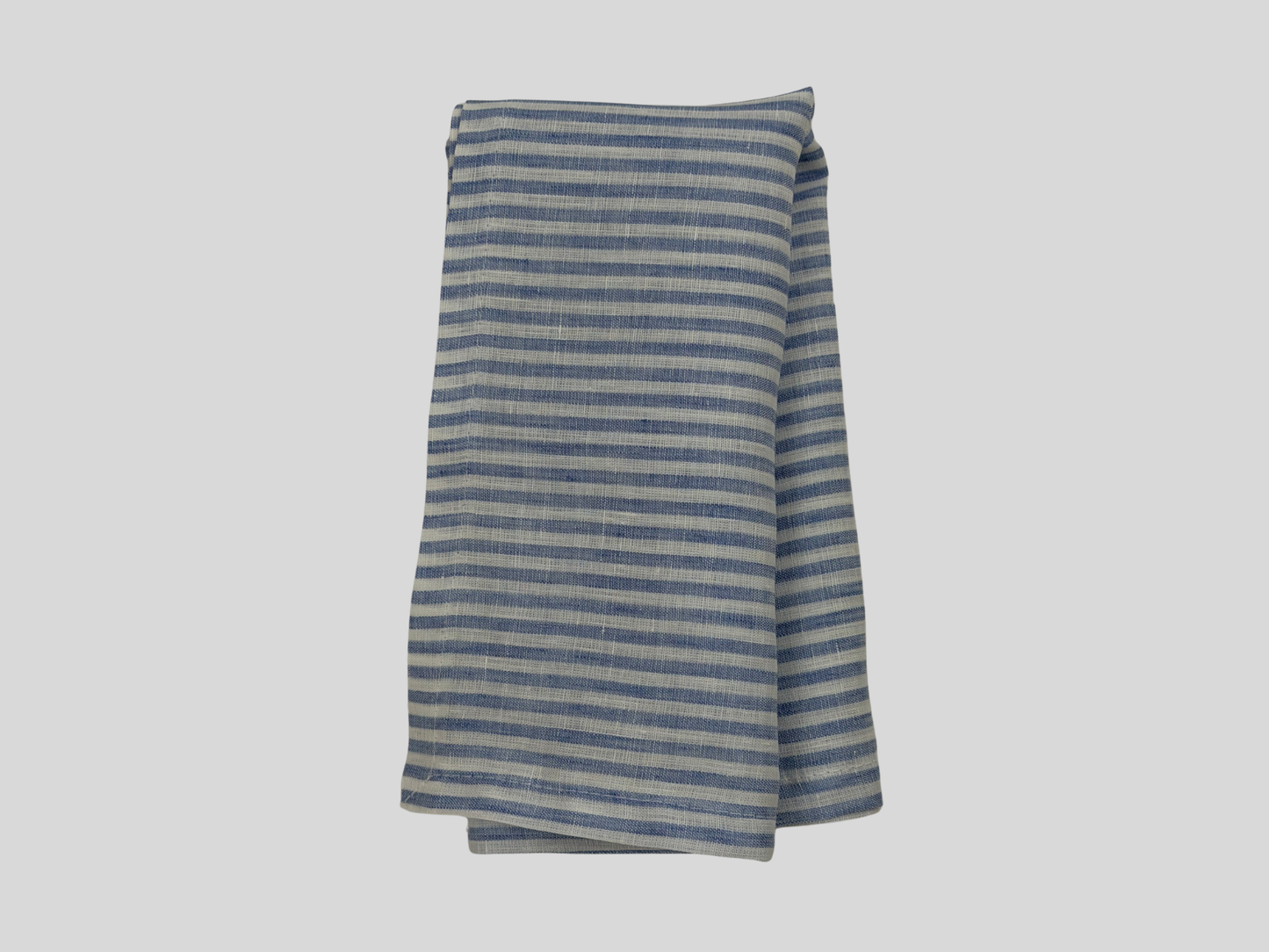 Blue striped napkin