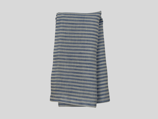 Blue striped napkin