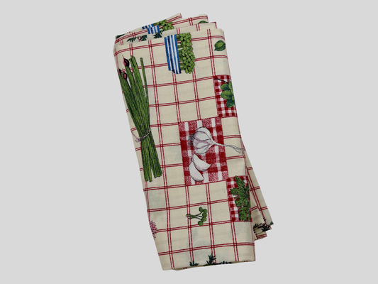 Herb garden tablecloth