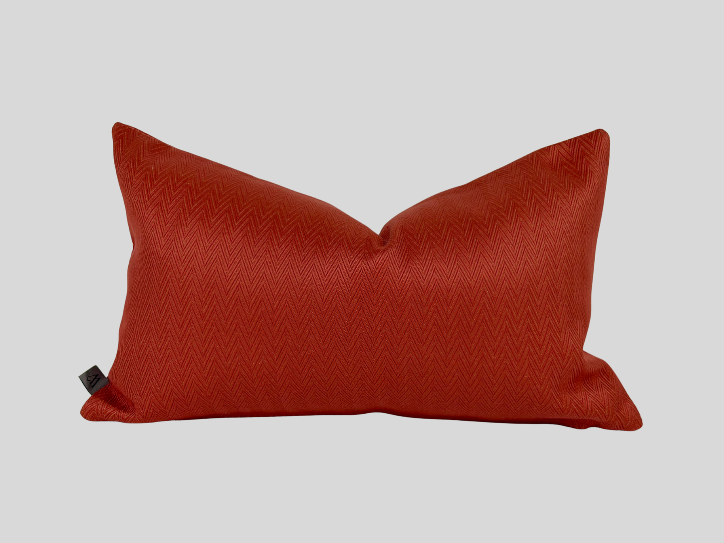 Rust herringbone cushion cover 30x50