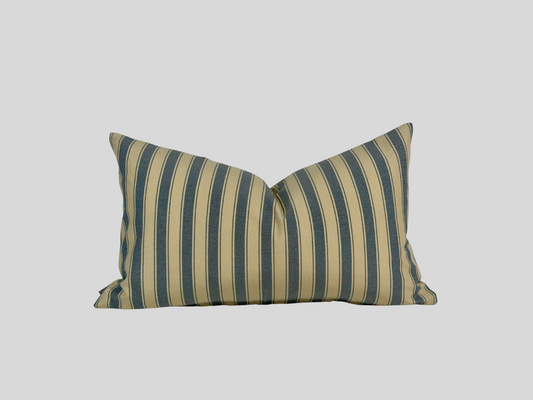 Blue vintage striped cushion cover 30x50