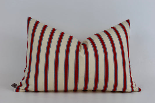 Red striped cushion cover 40x60
