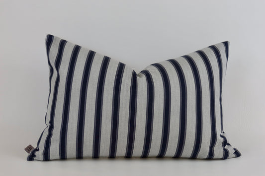 Blue striped cushion cover 40x60