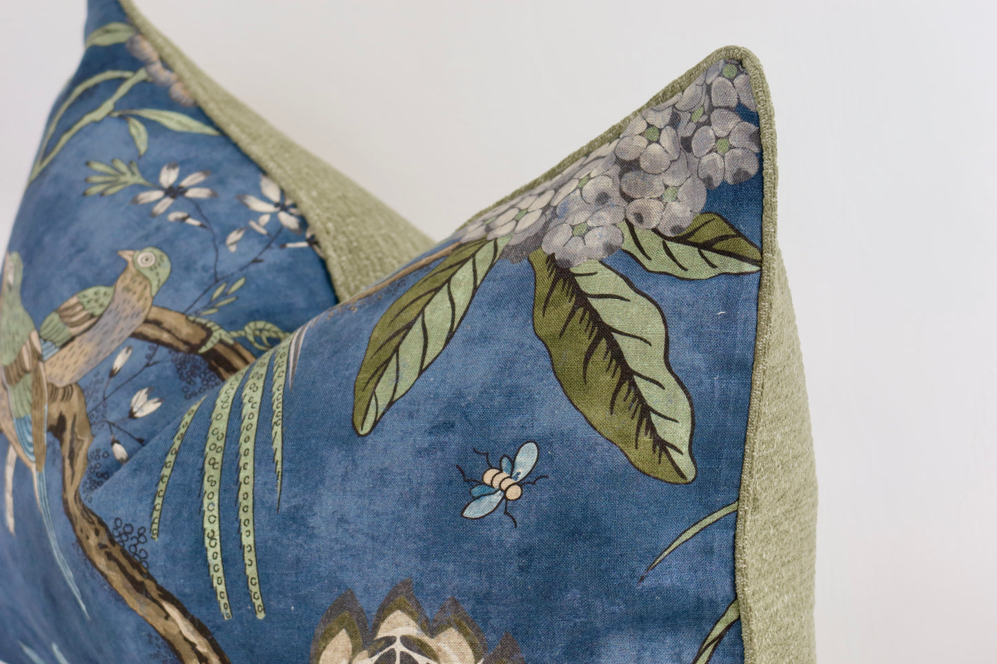 Blue printed cushion cover 40x60