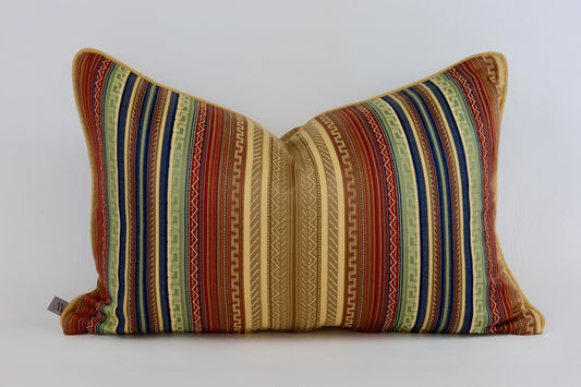 Multicoloured striped cushion cover 40x60