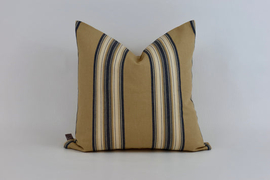 Beige striped cushion cover 50x50