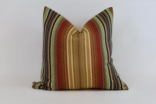 Multicoloured striped cushion cover 50X50