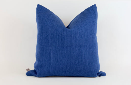 Blue textured cushion cover 50x50