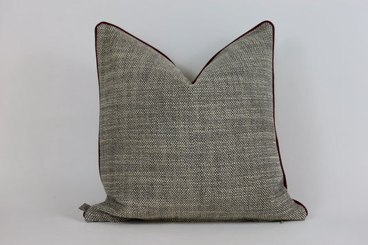 Grey textured cushion cover 50x50