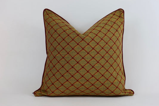 Rust geometric cushion cover 50x50