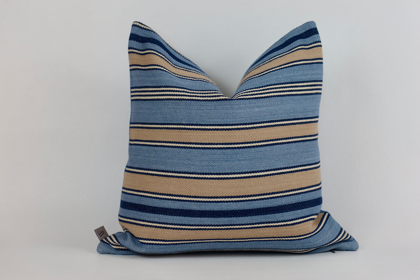 Light blue striped cushion cover 50x50