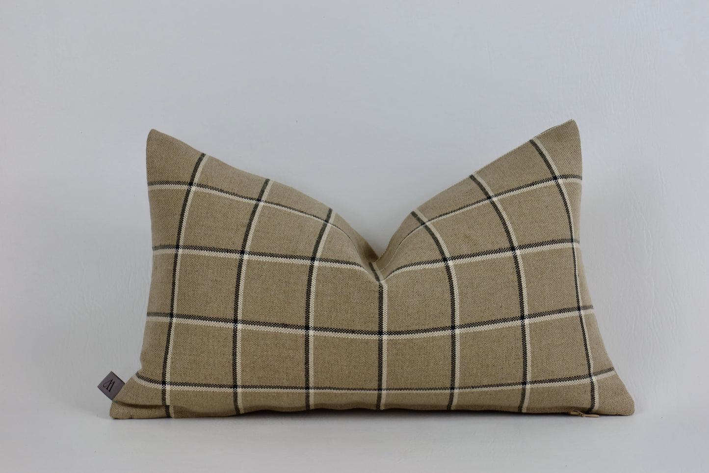 Sand check cushion cover 30x50