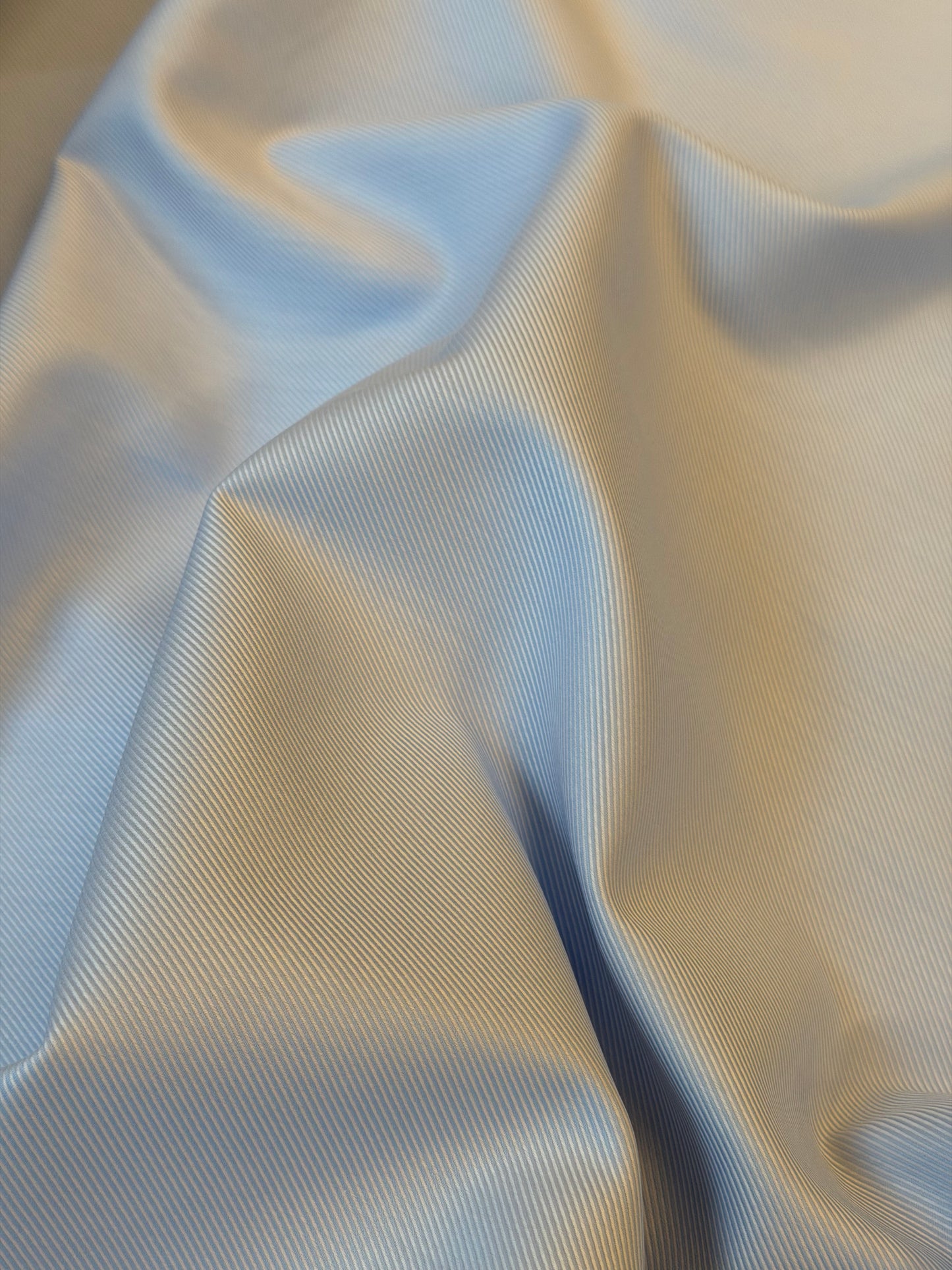 Blue textured twill duvet cover