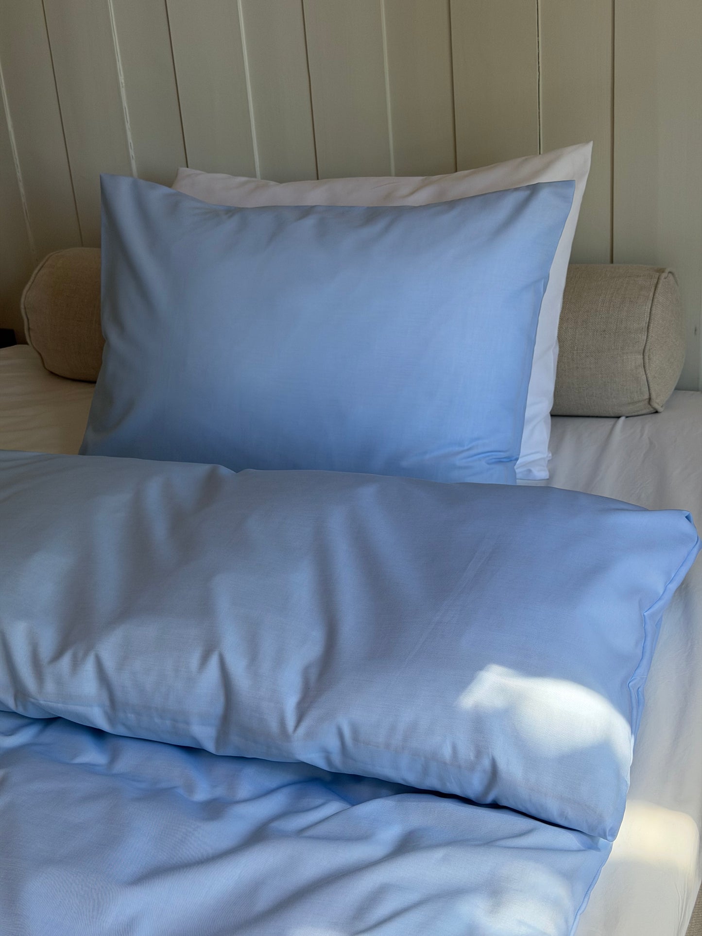 Blue signature twill duvet cover