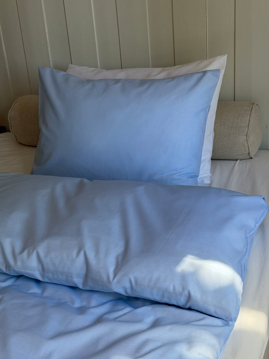 Blue signature twill duvet cover