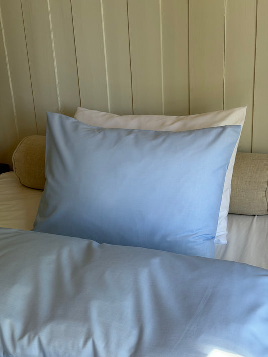 Blue signature twill pillow case