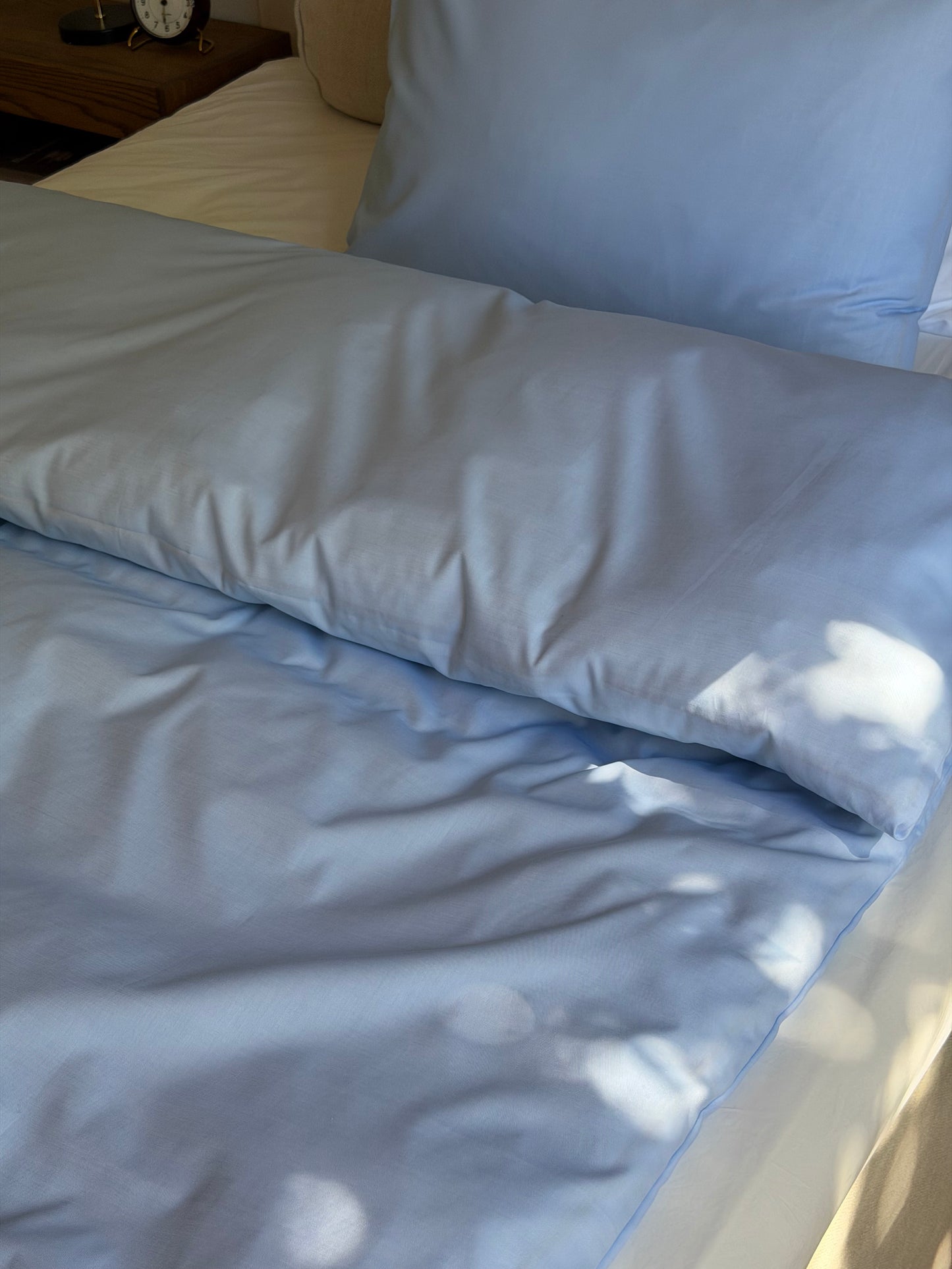 Blue signature twill duvet cover