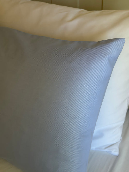Blue textured twill pillow case